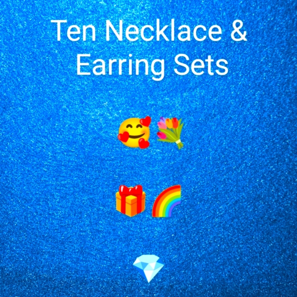 A527   Ten Necklace & Pierced Earring Sets
